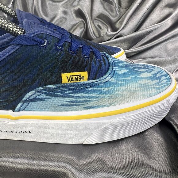 Vans Unisex National Geographic Blue Ocean Print Lace-Up Low Top Shoes M 7.5/W 9 - Picture 4 of 16